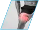 Man holding his leg in pain