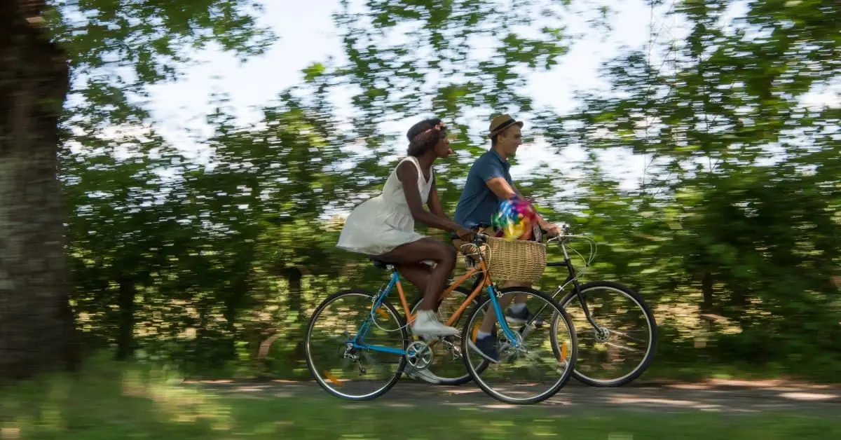 biking couple