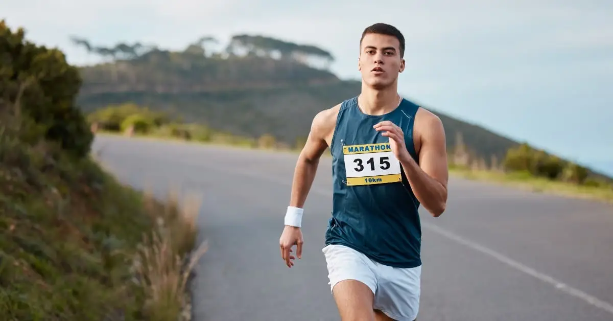 runner on the road