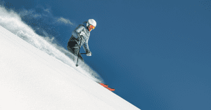 skiing downhill