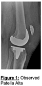 observed patella alta