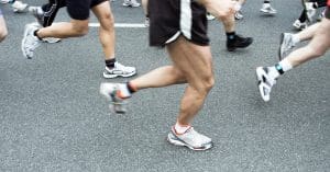 group of runners on a track