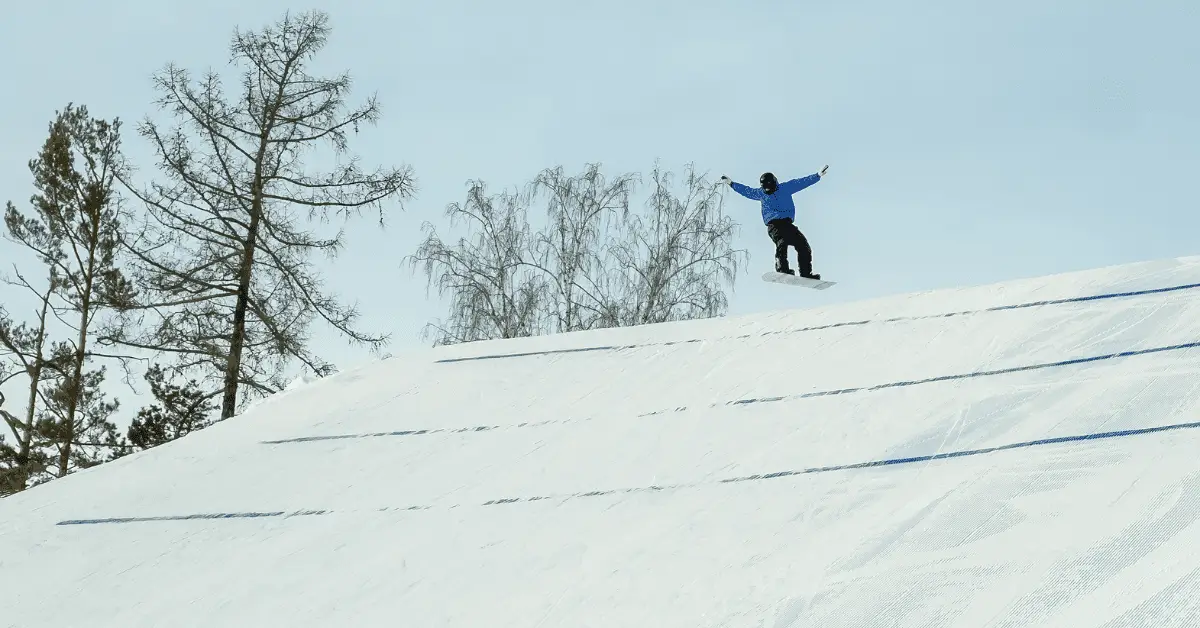 snowboarder on a hill
