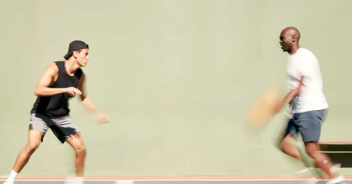 two men playing sports