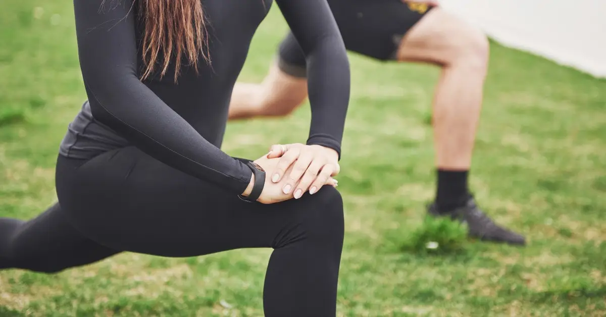 couple stretching
