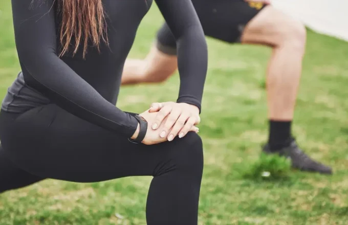 couple stretching
